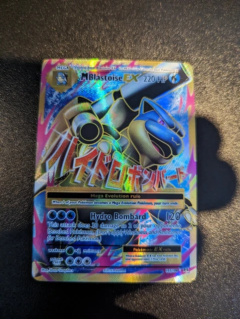 Pokemon Card M Blastoise EX Evolutions Full Art 102/108 Near Mint