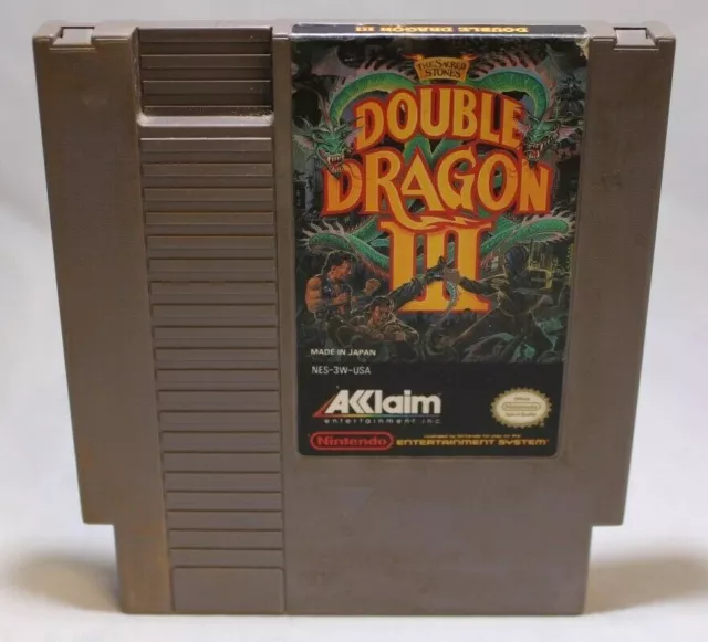 Double Dragon 3: The Sacred Stones NES Nintendo 1991 - Tested and Works