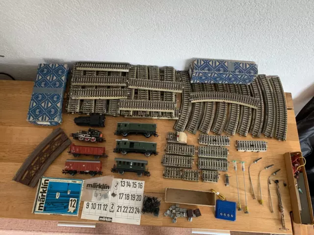 Märklin  H0   Konvolut  Metallgleise/Zug/Zubehör  für  Bastler zum Restaurieren