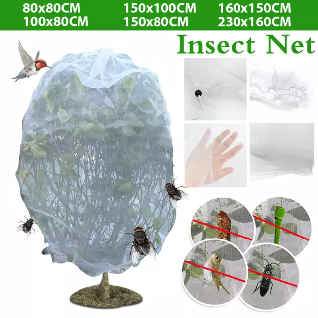 1-2x Fruit Tree Netting Bag Garden Insect Net Mesh Vegetable Plant Protect Cover