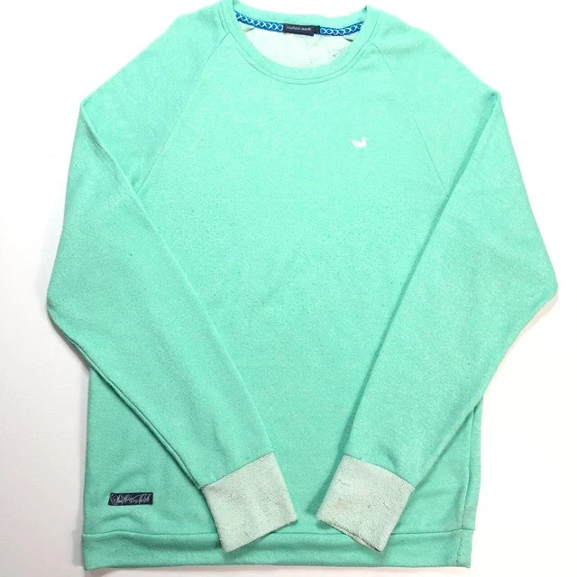 Southern Marsh Sweatshirt Extra Large Green White Swan Casual Logo Sweater Lady