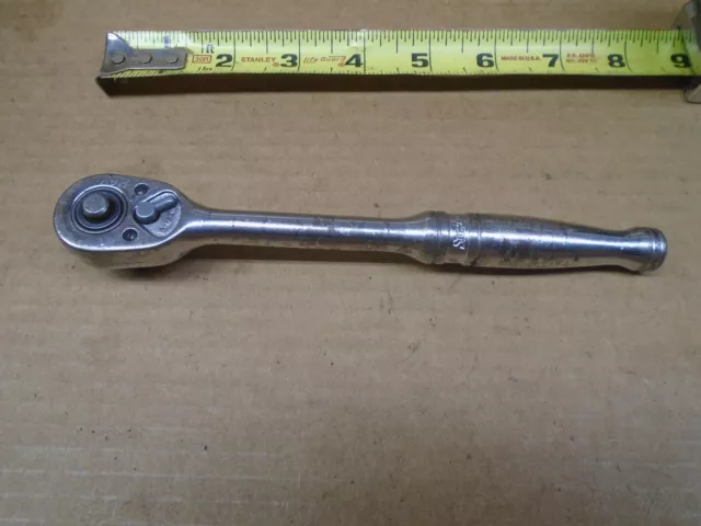 Vintage Snap-On USA  3/8 " Drive Push Button Release Ratchet No F713