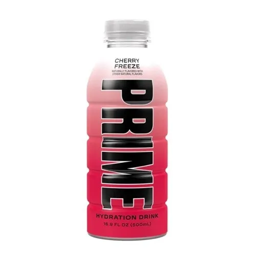 933408 1 X 500Ml Bottle Prime Hydration Cherry Freeze Drink Logan Paul X Ksi