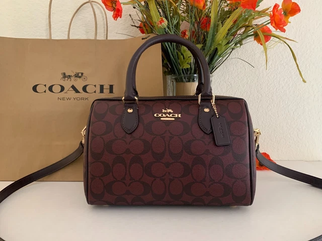 Coach rowan satchel in signature 2025 leather