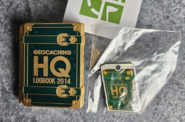 HQ Logbook Geocoin 2014 Lackey Geocoin Unactivated