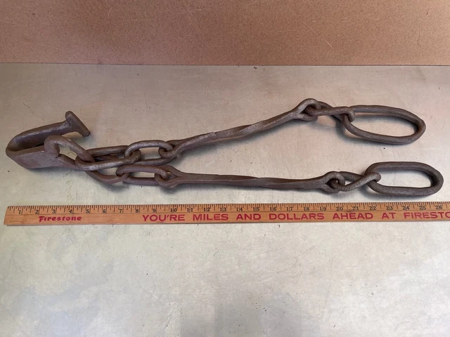 Primitive Hand Forged Twisted Salvage Hook  Farm Rustic Steampunk Barn  #112