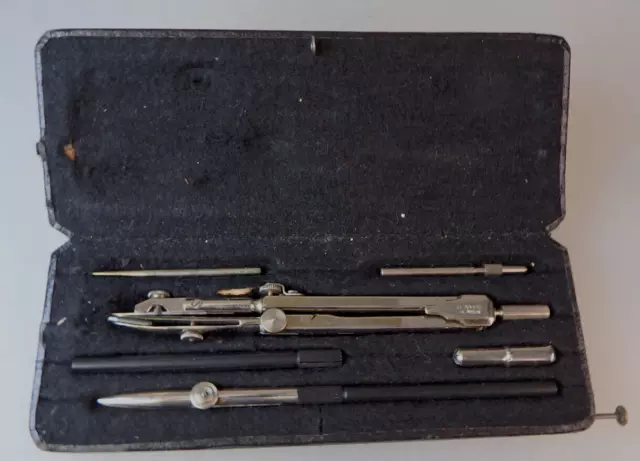 Feinmess K. Klawun Berlin: kleiner Zirkelkasten ab/um 1930 (93889)