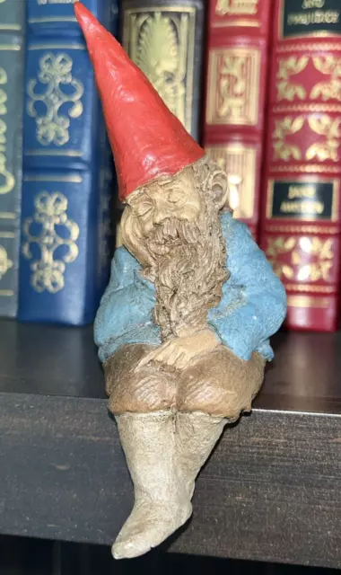 Vintage Tom Clark Sleeping Gnome Shelf Sitter Figurine "Bailey" #1148 Signed 5"
