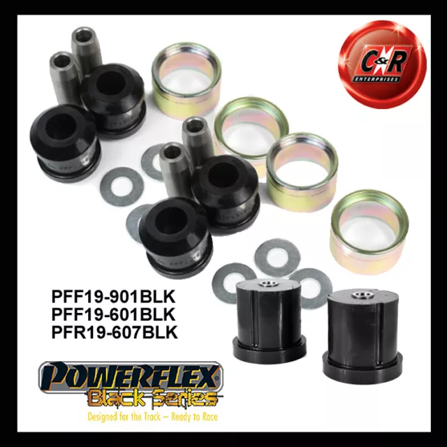 Powerflex Black Frarm 47mm/46mm & RR Faisceau Moyeu Pour Ford Escort7 + RS2000