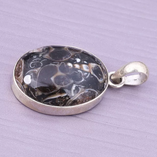 Turtella Jaspis Anhänger Handgemacht 925 Sterlingsilber Edelstein Anhänger 2