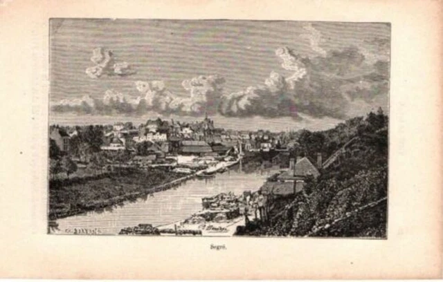 GRAVURE SUR BOIS 19ème Segré