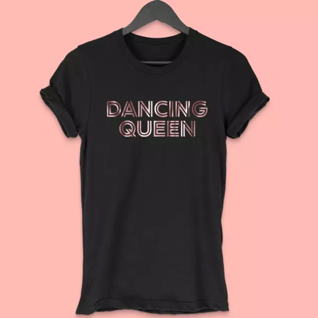 Dancing Queen T Shirt Vintage Disco 70's T-Shirt Party T shirt Unisex Rose gold