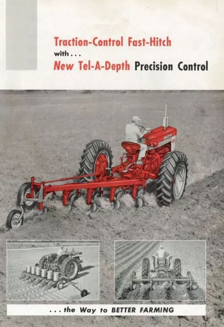 IH Traction Control Fast-Hitch Tel-A-Depth Brochure Farmall 240 340 460 560