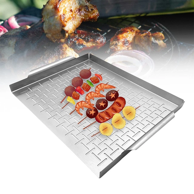 20 pz/set teglie per Barbecue usa e getta vassoi per grigliate per Barbecue in foglio di alluminio all'aperto  15
