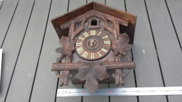 Mouvement Mécanique Regula 34 Pour Horloge Coucou Forêt Noire - Pendule 191 Mm + Chaînes - Neuf
