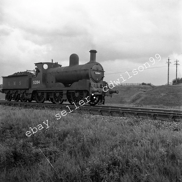 Rail R040 BRITISH RAILWAY NEGATIVE - BR LMS No. 52184 3F 0-6-0 Locomotive 1948 ...