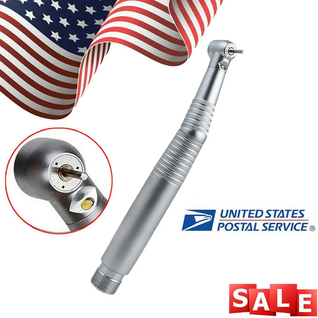 2 Hole 2-H Denshine Dental LED E-generator Fiber Optic High Speed Handpiece CE
