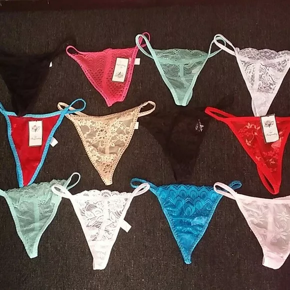 WHOLESALE LOT 20 50 100 pcs Women Thongs G-strings Panties Underwear New  O/S S M $5.95 - PicClick