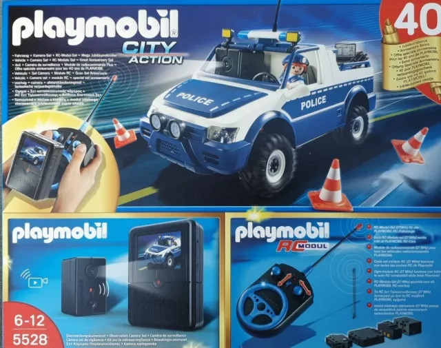 PLAYMOBIL 5528 RC-Polizeiauto mit Kamera-Set Neu/Ovp