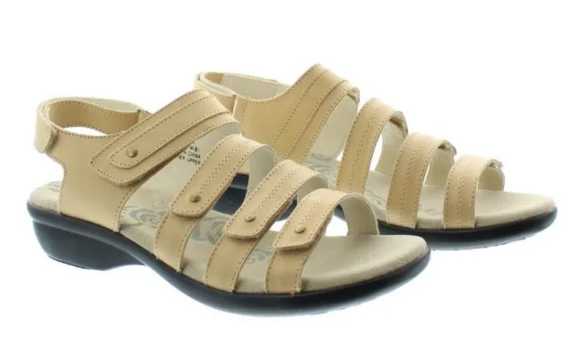 Propet Aurora Wedge Sandals, Orthotic Comfort, WSX003L, Oyster 9M