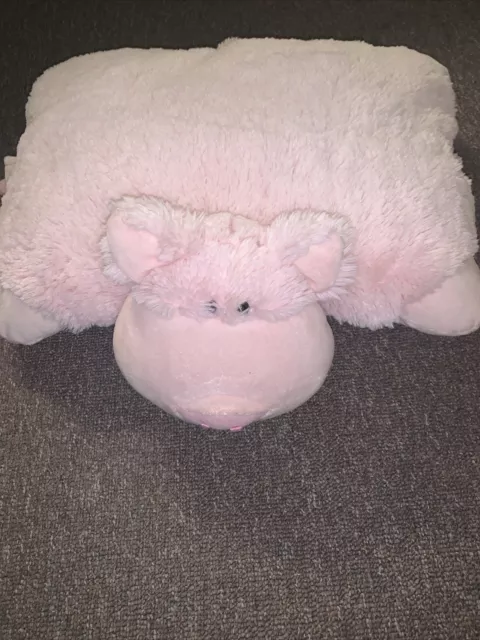 Pillow Pets PALS Pig Plush Stuffed Animal/Pillow  Preowned