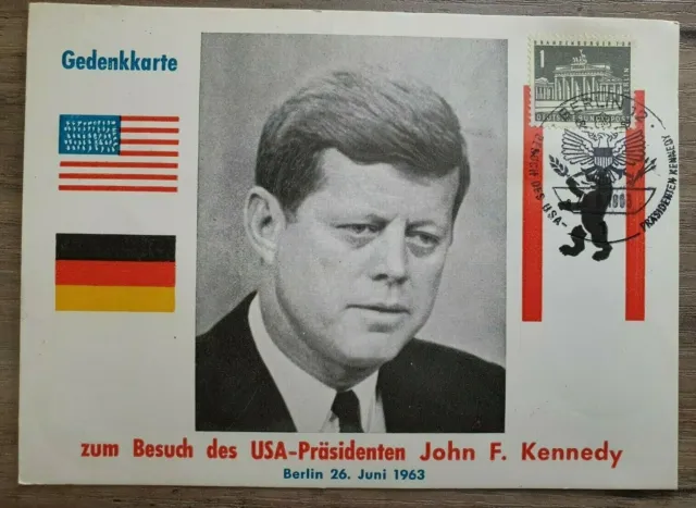 Postkarte, ETB,  Kennedy, Freimarke Berliner Stadtbilder(IV), Mi. Nr. 140