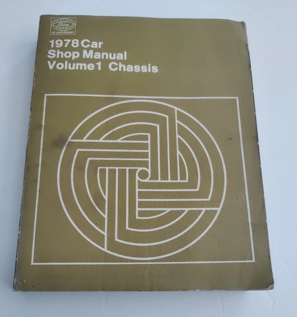 1978 Lincoln Ford Chassis Shop Manual Vol 1 Mark V Continental Town Car Repair