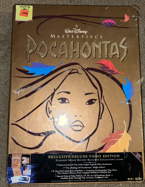SEALED NEW Walt Disney Masterpiece Pocahontas Exclusive Deluxe Video Edition