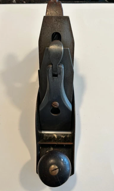 Very Early Stanley Bailey No. 3 Hand Plane Smooth Bottom broken frog and handle