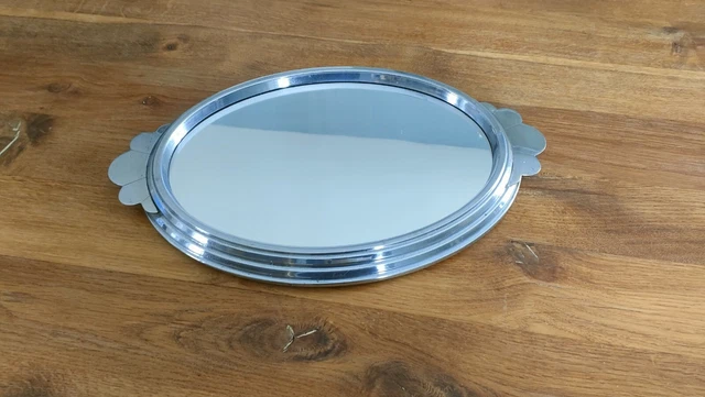 PLATEAU DE SERVICE Miroir - Art Deco - Ancien - Vintage EUR 17,99