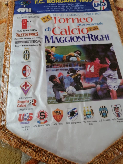 Fanion Officiel Inter Club 1985 - Stupendo Gagliardetto Vintage Nerazzurri
