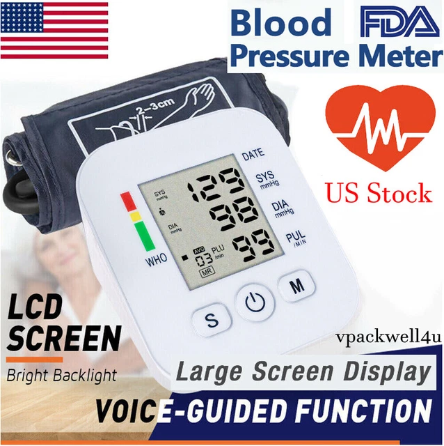 DIGITAL AUTOMATIC ARM Blood Pressure Monitor BP Cuff Pulse Heart Rate
