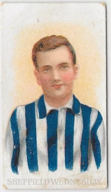 Wills Scissors Cigarette card - 1907 Football Club Colours - Sheffield Wednesday