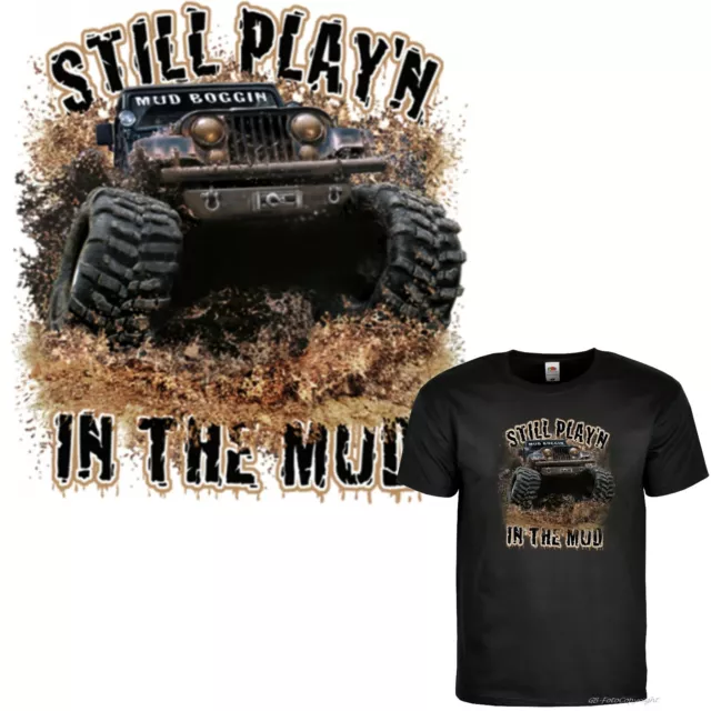 T-shirt fuoristrada jeep fuoristrada 4x4 fuoristrada fango estremamente divertente *1020 bl