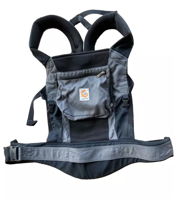 Ergo Baby Performance Baby Carrier W/ Sleeping Hood Charcoal Black BCP02500NL