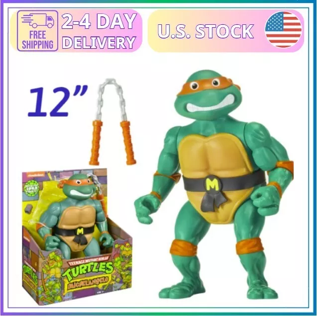 Teenage Mutant Ninja Turtles 12” Original Classic Michelangelo 1989 Giant Figure