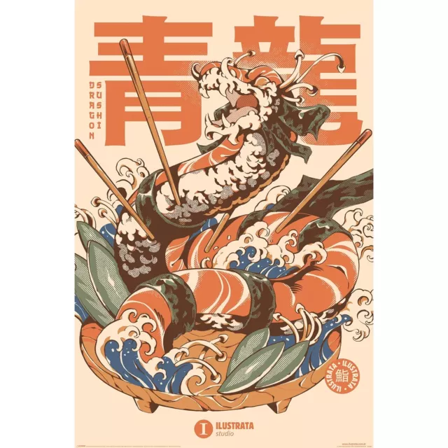 Ilustrata Drachensushi Maxi Poster Merchandise Fanartikel Plakat