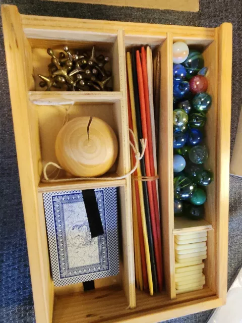 Deluxe Classic Game Set, Jack's, Marbles, And More