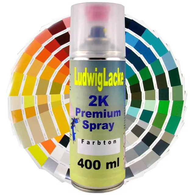 2K RAL Acryl Spraydose Farbton wählbar Glänzend kratzfest Lack Sprühdose 400ml