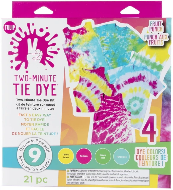 Kit de color tinte tulipán de dos minutos 4/paquete-punzón de fruta -43189