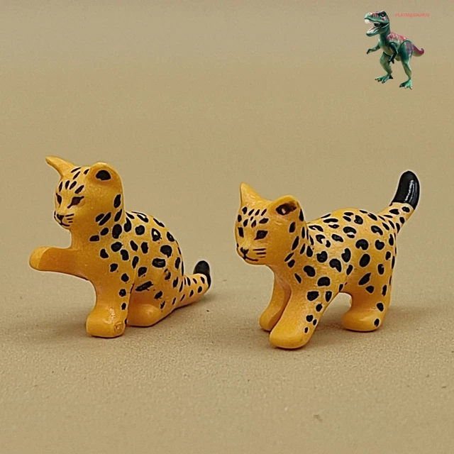 Playmobil Guépard Et Son Petit - Animaux Safari Savane - Occasion Bon État