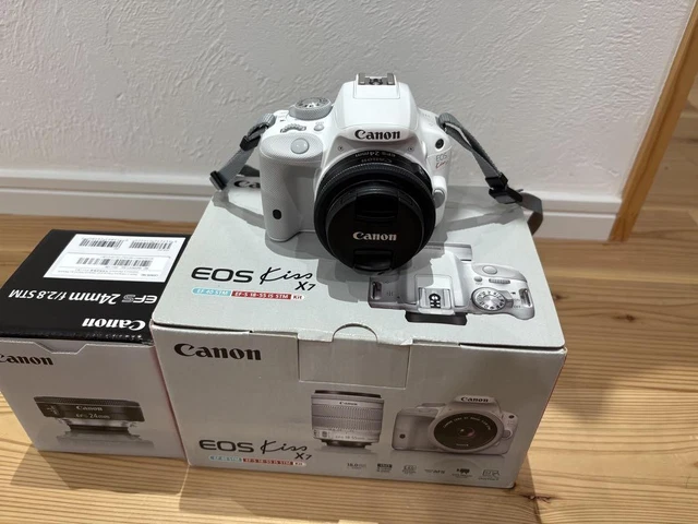 Canon eos kiss X7 ホワイト＋EFS 24mm f2.8 STM CANON EOS KISS X7 DSLR Camera White + EF-S 24mm f/2.8 Lens