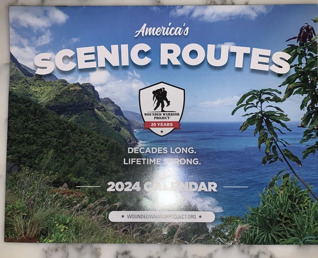 2024 CALENDAR. America’s Scenic Routes. Wounded Warrior Project. 6.99