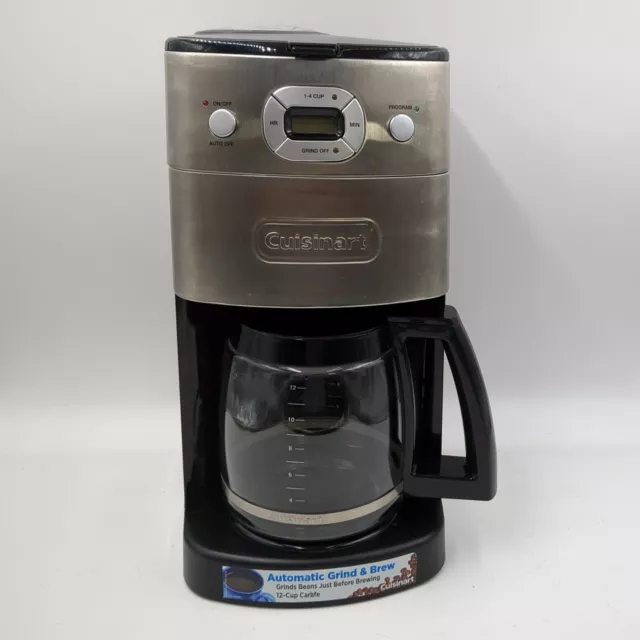 Cuisinart DGB-625 Grinder & Brew Automatic Coffee Maker 12 Cup Black