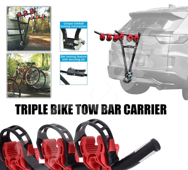 3 BIKE CAR Rack Carrier Triple Three Tow Bar Bicycle For Volkswagen VW