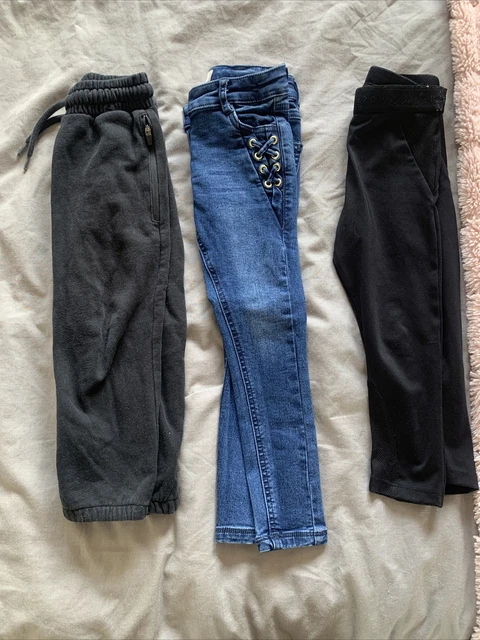 3x Pacchetto Pantaloni Ragazza Età 4