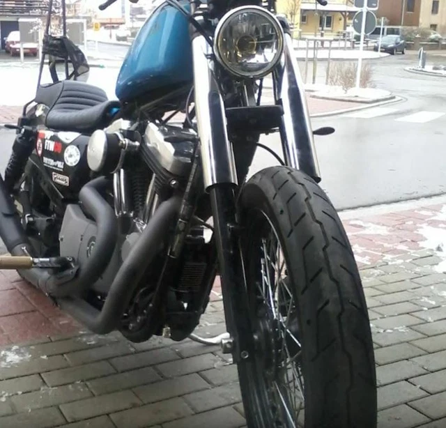 Foderi Copri FORCELLA DA 49mm PER CAFE RACER NAKED OLD STYLE HARLEY Davdson Dyna - 10