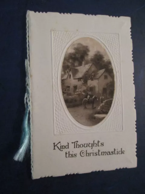 Vintage Greetings Card "Kind Thoughts this Christmastide"