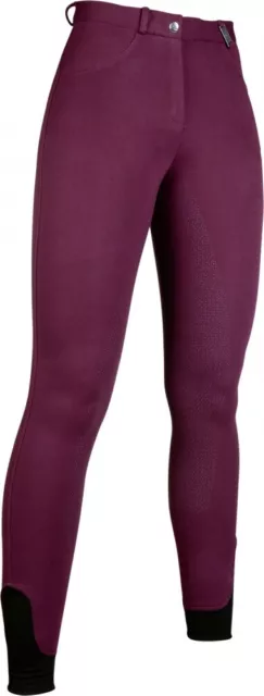 Kinder Reithose Silikon Vollbesatz KATE HKM bordeaux Reiterhose dunkelrot NEU