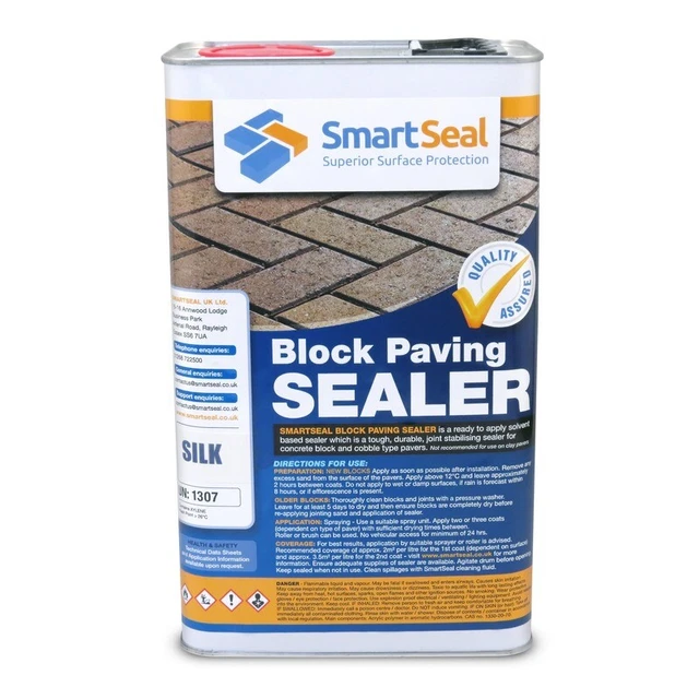 SMARTSEAL BLOCK PAVING Sealant Wet Look (3 size) Inhibit Weed Hardens
